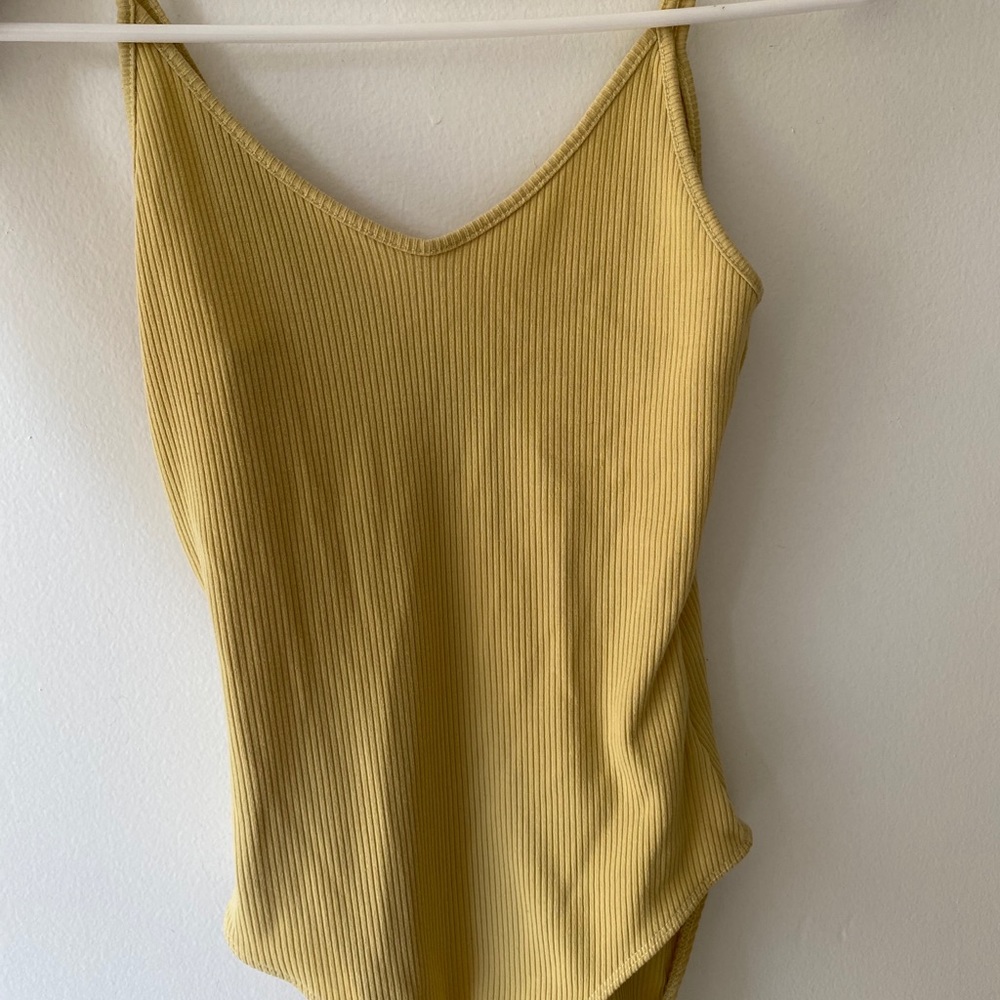Yellow bodysuit